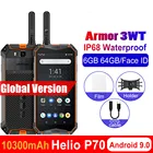 Ulefone Armor смартфон с 5,5-дюймовым дисплеем, процессором Helio P70, ОЗУ 6 ГБ, ПЗУ 64 ГБ, 10300 мАч, Android 5,7