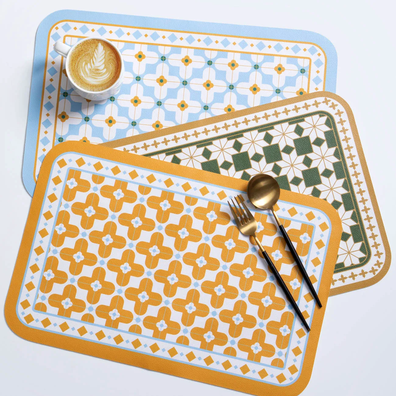 

Теплоизоляционный коврик в европейском и американском стиле, кожаный теплоизоляционный коврик для стола, Настольная столешница, противоож...