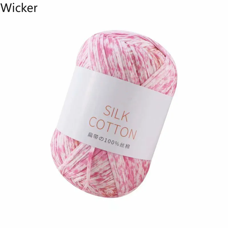 Необычная плоская летняя влагопоглощающая пряжа DIY из мерсеризованного хлопка