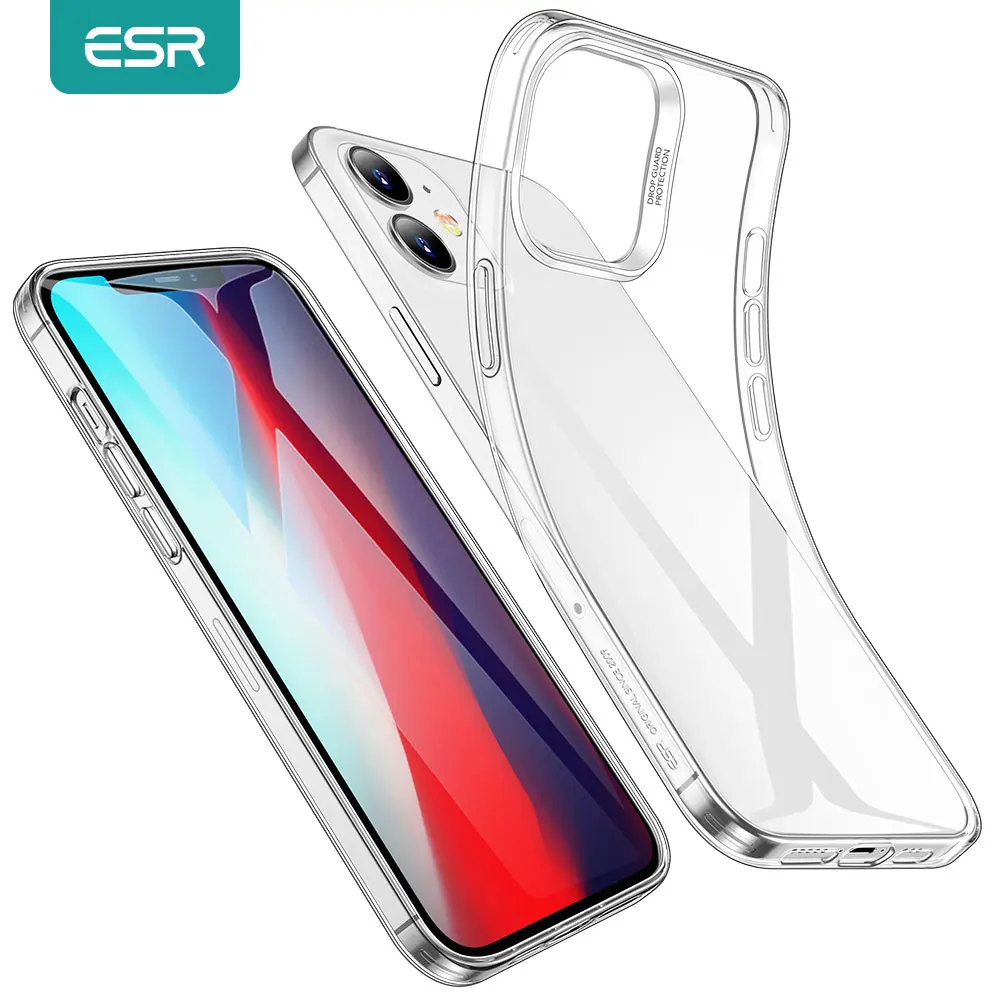 Прозрачный чехол ESR для iPhone 12 Pro mini Max ультратонкий прозрачный мягкий накладка|Бамперы| |