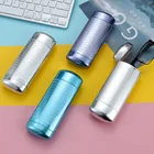 Чехол для очков в виде капсулы, жесткий мужской и женский Алюминиевый Чехол для очков, с подкладкой для очков для чтения, защитный чехол для очков, аксессуар для очков