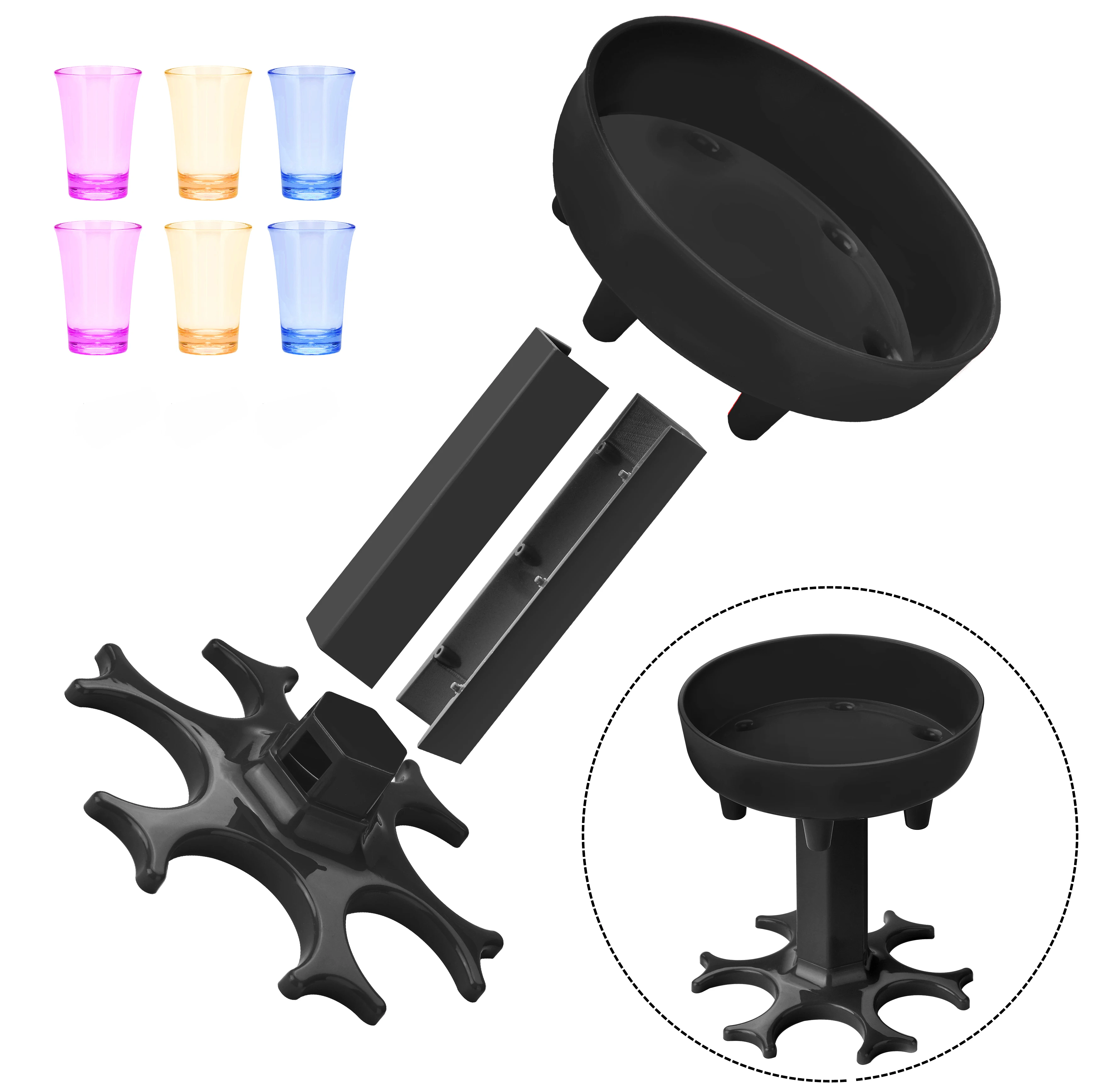 6 выстрел Стекло акриловый распылитель и держатель красное вино виски пивной диспенсер Портативный