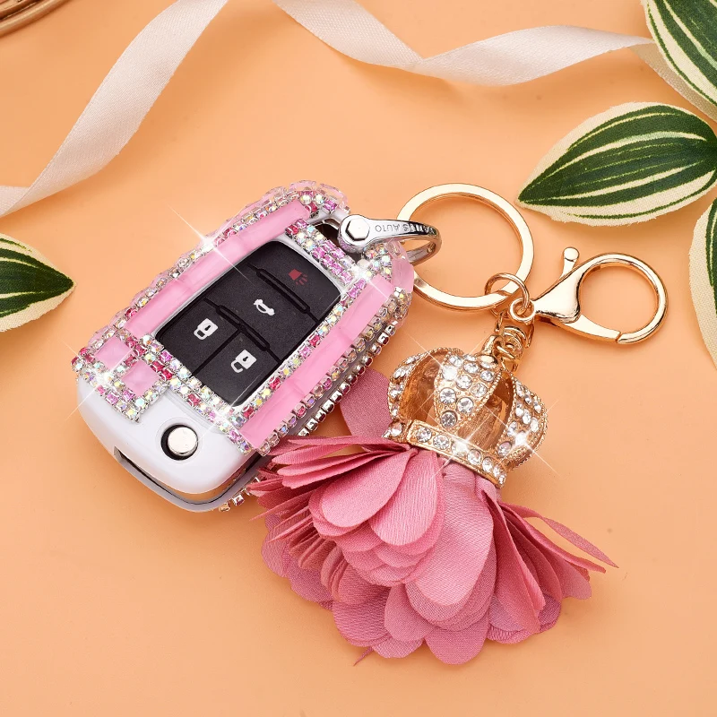 Алмазный чехол для автомобильного ключа Chevrolet Cruze Aveo TRAX Opel Astra Corsa Meriva Zafira Antara ASTRA J