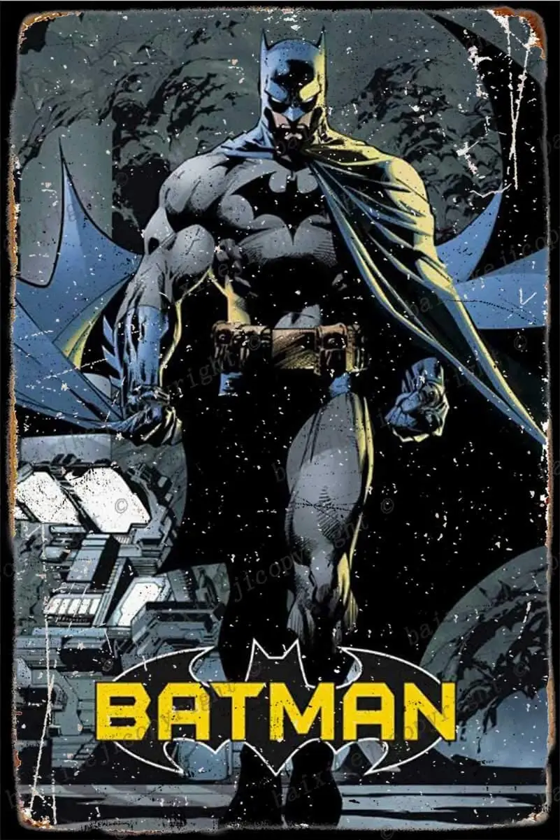 

Batman - Framed Comic II Tin Sign Vintage Metal Sign Poster Home Wall Decor Cafe Bar Pub Club Gift