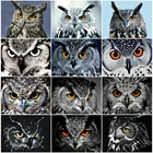 EverShine 5D Алмазная мозаика сделай сам сова, крест Ститч Набор для алмазной вышивки животные полная квадратная картина Стразы ручной работы подарок