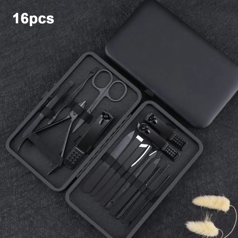 

Cutter Cuticle Nipper Stainless Steel Tweezers Ear Spoon Manicure Set Pedicure Suit Nail Cutter Set Nail Clippers Kit