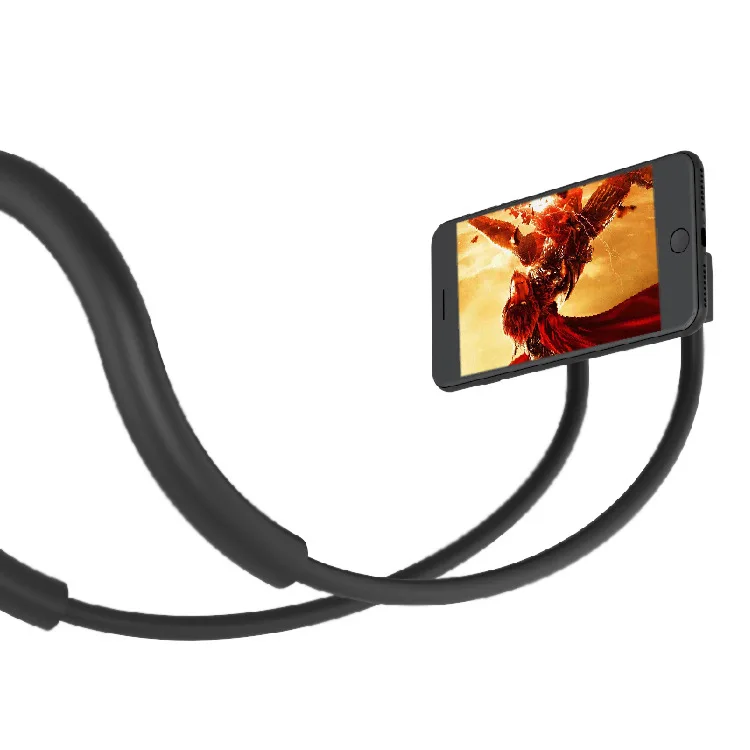 foldable hanging neck selfie phone holder magnetic mobile phone 360 rotating desk stand universal bracket phone tablet holder free global shipping