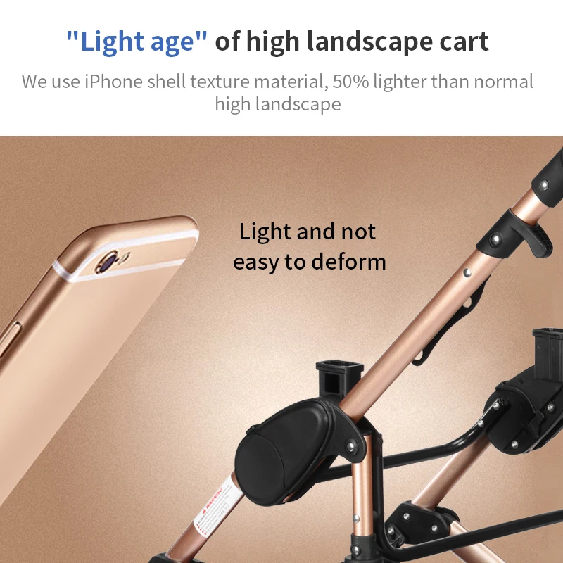 3 в 1 Детские коляски с высоким обзором коляска класса люкс для новорожденных