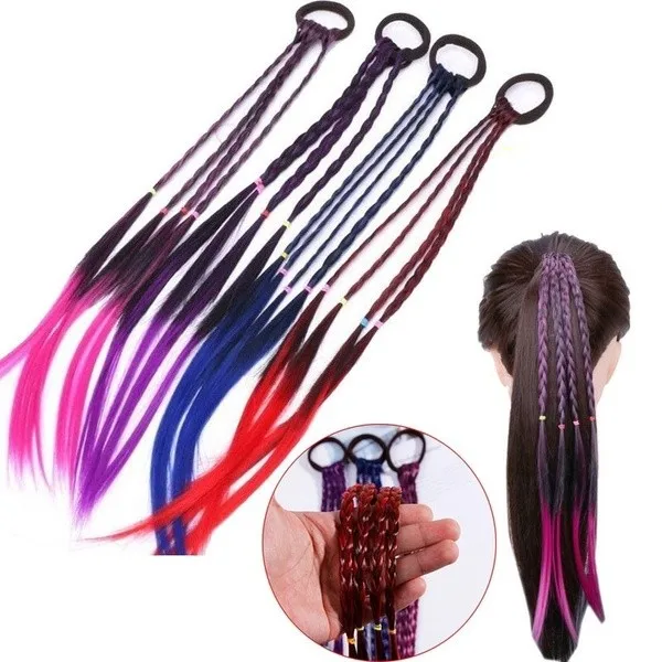 Крутая простая детская эластичная резинка для волос аксессуары Детский парик