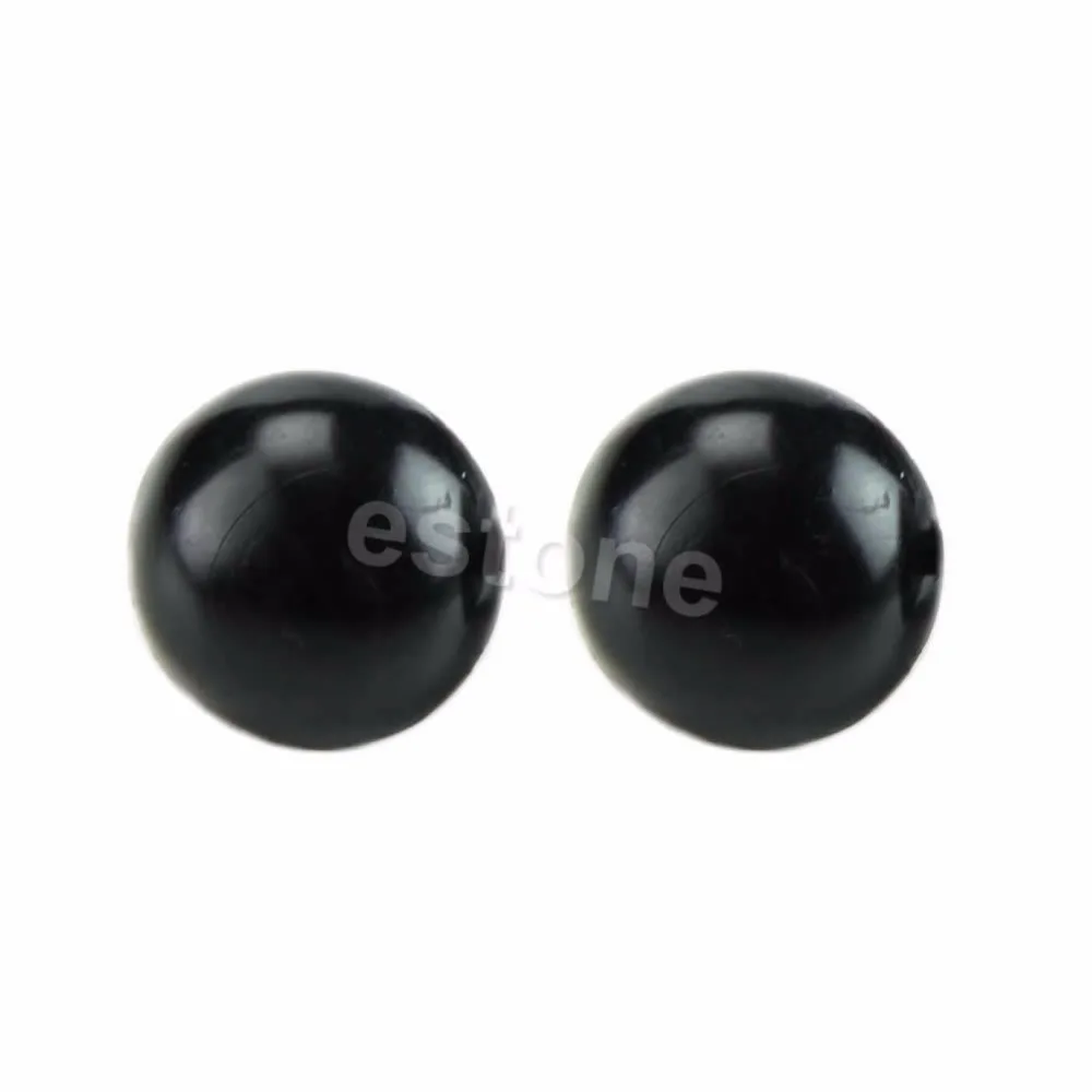 

20PCS Black Plastic Safety Eyes For Teddy Bear Dolls Toy Animal Felting 6-20mm #H055#