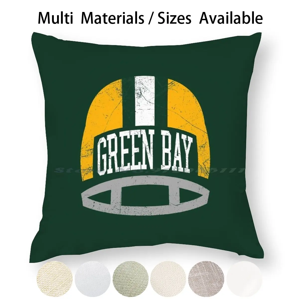 Наволочка для шлема Green Bay в стиле ретро наволочка подушки из хлопка и льна Gb Go Pack