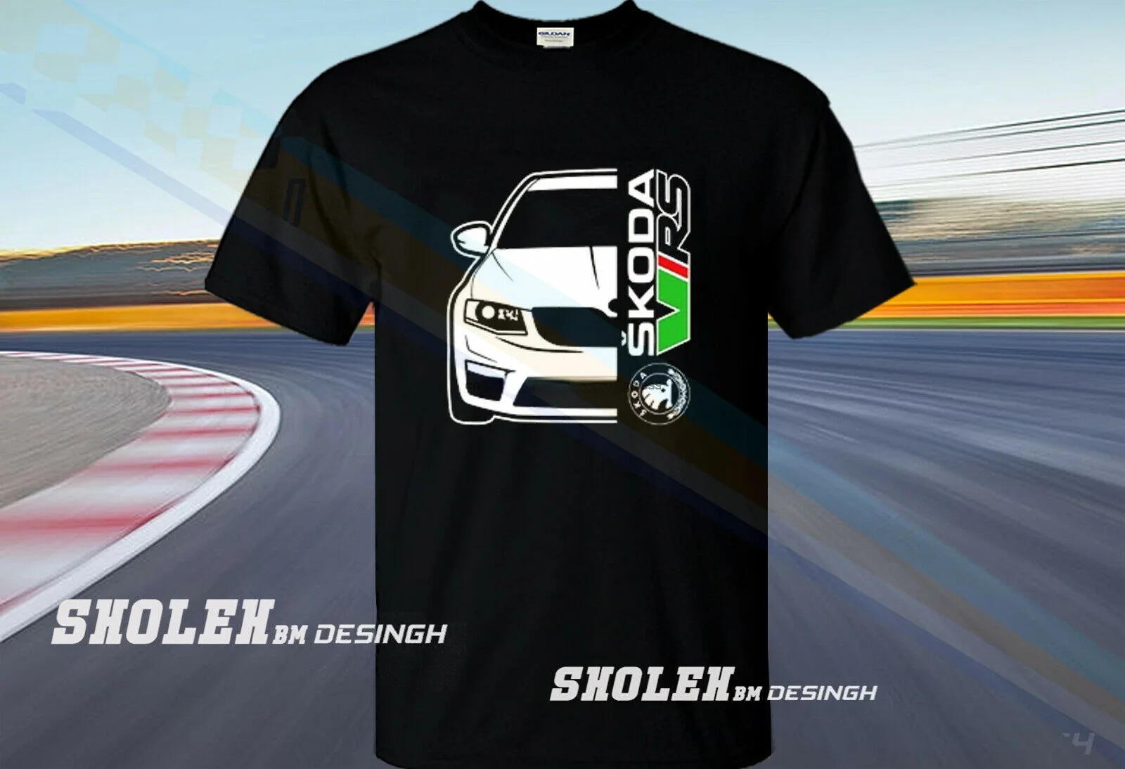 

Skoda Octavia 6 VRS Car Auto Print T Shirt All Size