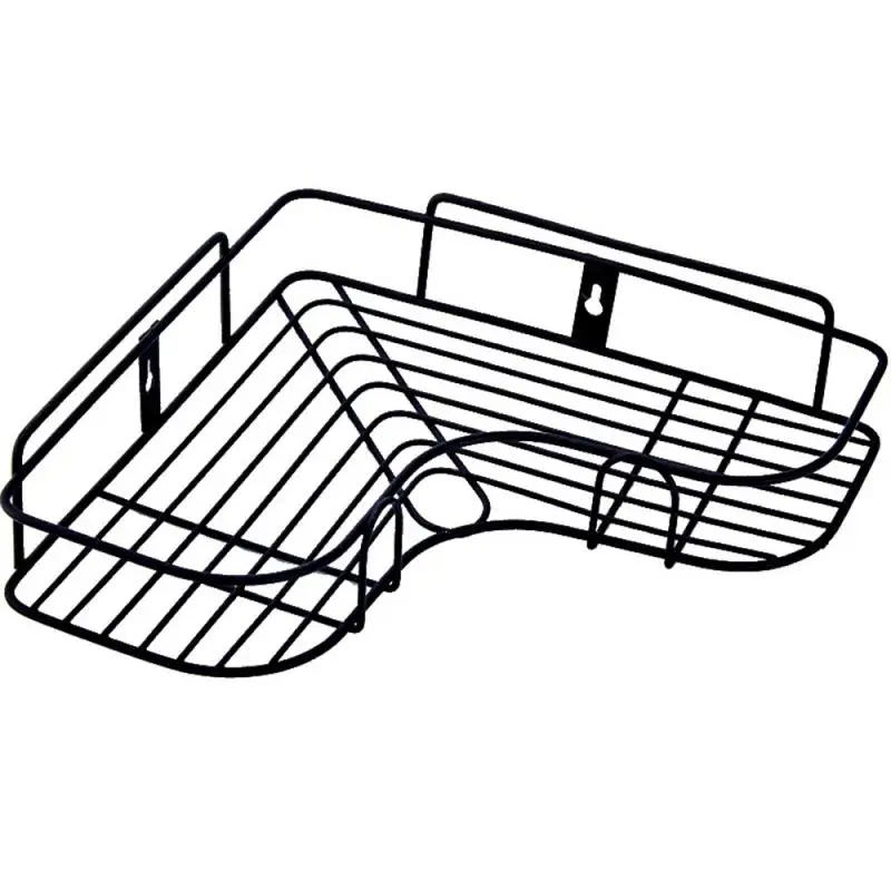 

Bathroom Fixed Frame Wrought Iron Storage Rack Kitchen Tripod Wall Rack Bathroom Accessories Free Punching Bathroom X6X075283