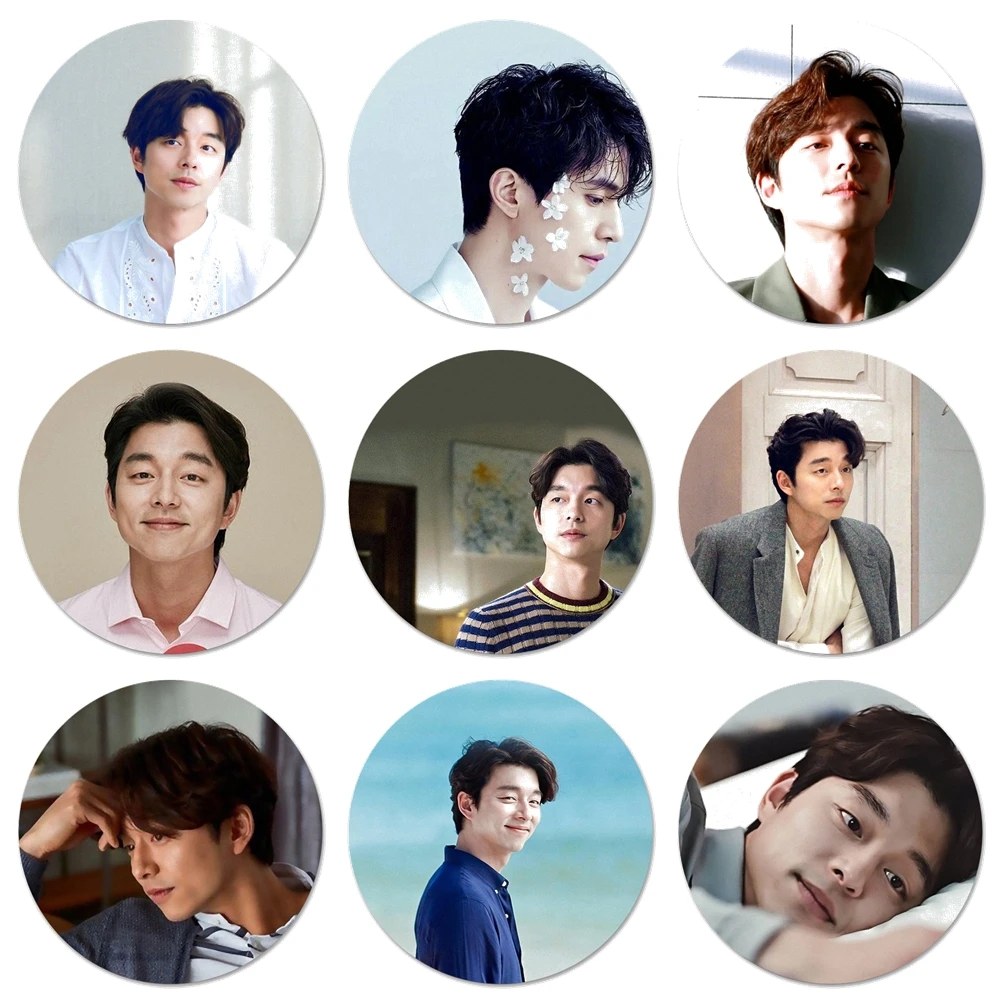 58 мм Gong Yoo милые Значки Металлические для фотографий|Значки| |