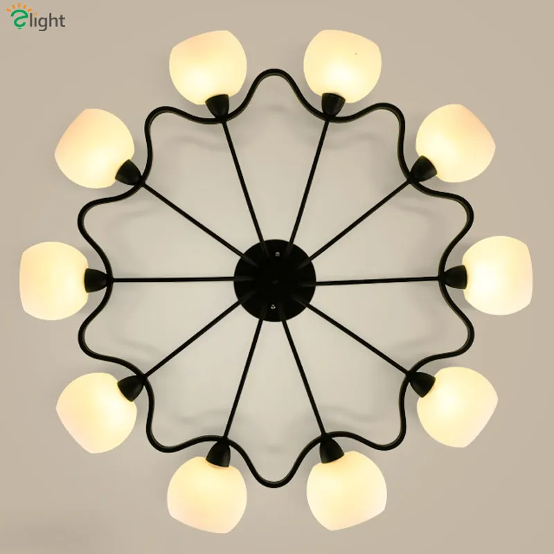 

2016 Classic Nordic Frosted Glass Ball Wintersweet Chandelier Led 4 Head 6 Head Round Iron Chandelier For Dining Room Bedroom