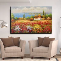 landscape oil painting on canvas handmade thick texture wall art pictures large home club interior decoration paintings custom