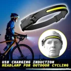 Usb-датчик зарядки головсветильник светодиодный налобный фонарь датчик головной свет двойной источник светильник Ночной прожектор налобный фонарь