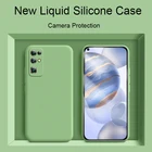 Чехол-накладка для Huawei Honor 30 Pro, силикон, Защита камеры, противоударный