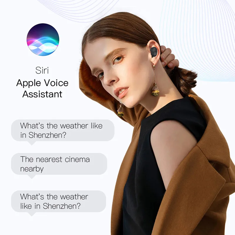 TWS Bluetooth 5 0 беспроводные наушники Hi Fi стерео спортивные для бега сенсорное