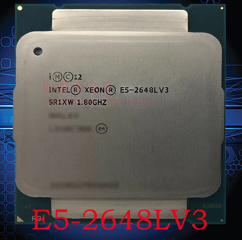 

Intel Xeon E5-2648L v3 CPU 1.8GHz L3-30MB 12 Core 24 Threads LGA2011-v3 Server CPU E5-2648Lv3 Processor