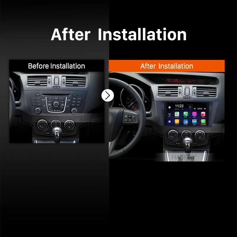 Автомобильный мультимедийный плеер Harfey Android 10 0 GPS радио для Mazda 5 2009 2010 2011 2012 9 &quot 2Din