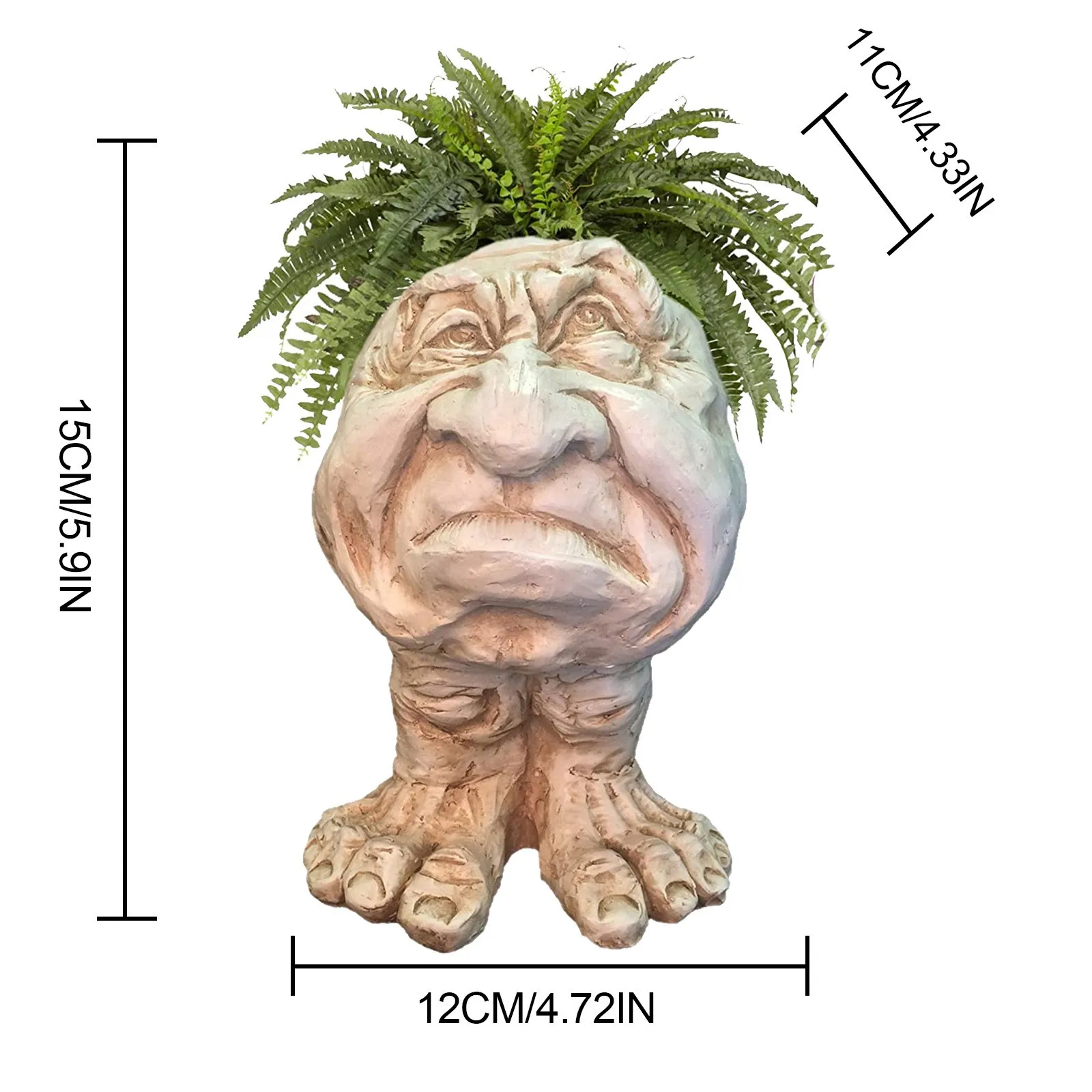 Гневаная ваза домашний декор горшок для растений Античная Белая бабушка