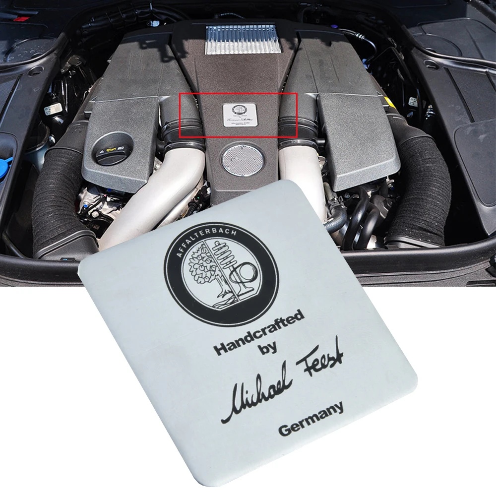 

65 мм * 65 мм наклейка на автомобильный двигатель декор для AFFALTERBACH AMG Mercedes Benz W212 W205 C63 A45 E63 ML S65 CLS SL63 SLK G55 AMG наклейка