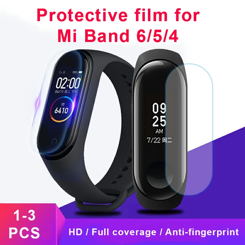 

Screen Protector Soft Film For Xiaomi Mi band 6 5 4 Hydrogel Soft Protective full Cover xiaomi Smart Watch Bracelet Accessory
