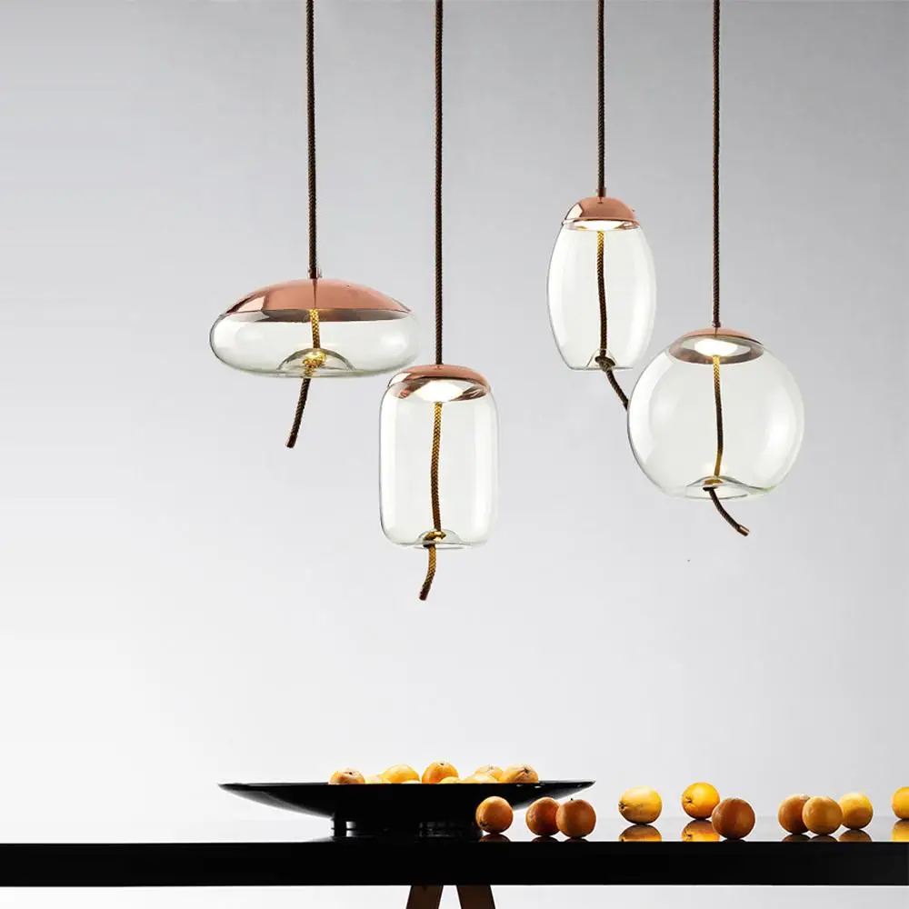 Светодиодный стеклянный подвесной светильник в стиле арт-деко s. Подвесной для