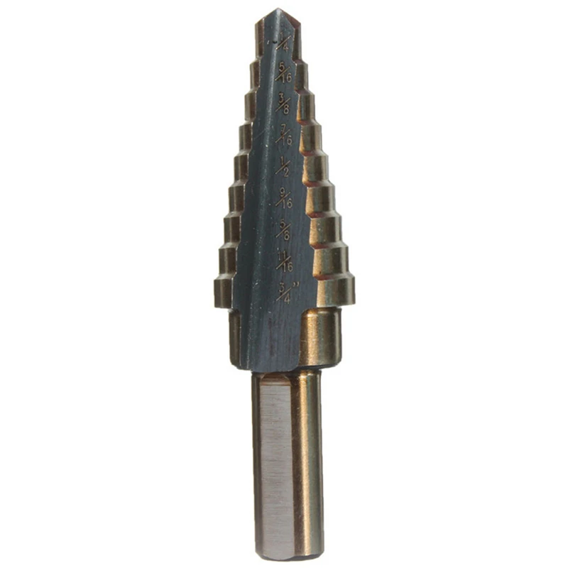 

5Pcs/box High Speed Steel Cobalt Step Drill Bit Set Multiple Hole 50 Sizes with Aluminum Case for Smoother Cooler Cutting