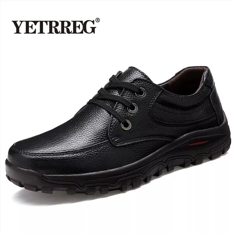 VANCAT Brand Big Sizes Genuine Leather Fashion Men Shoes Handmade Summer Autumn Winter High Quality Flats 38-48 | Обувь