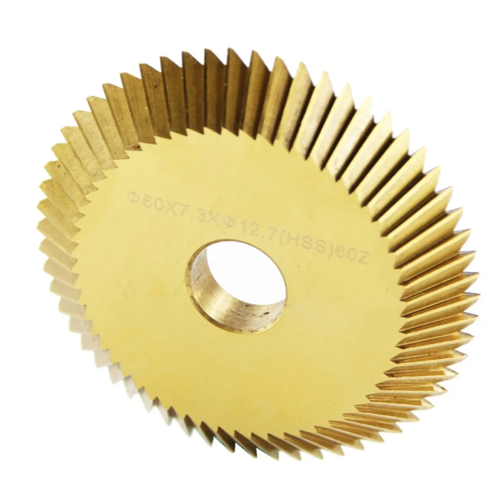 

High Speed Steel Titanium Plating 60*7.3*12.7 Mm Blade For Wen Xing Key Cutting Machine Locksmith Tools 60T Saw Blade