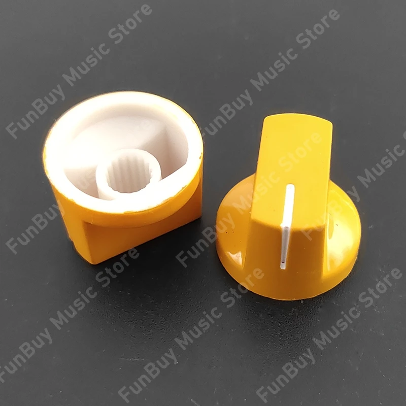 10 stücke multi farbe flache kopf gitarre pedal knob elektrische gitarre topf potentiometer knöpfe gitarre zubehör free global shipping