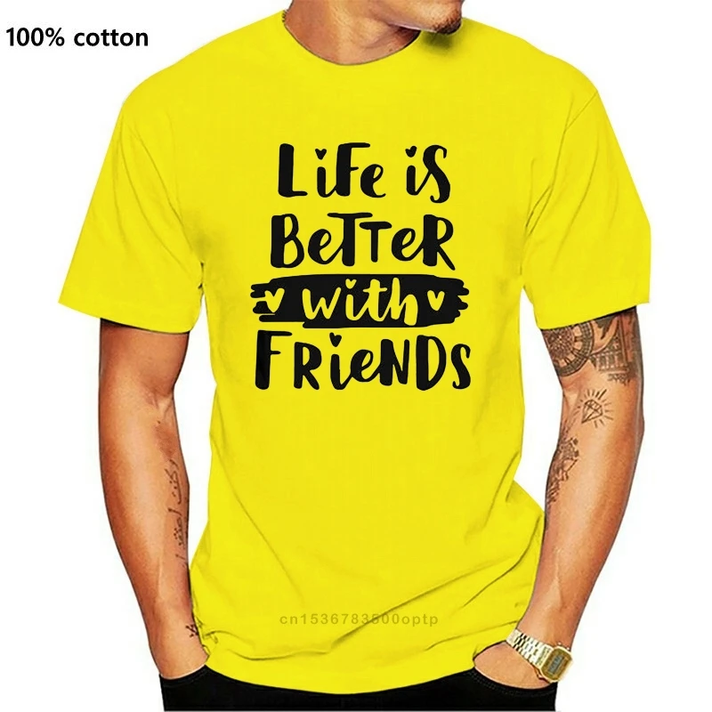 Футболка Life Is Better With Friends топы с цитатами хлопковая Повседневная футболка Nicki Minaj
