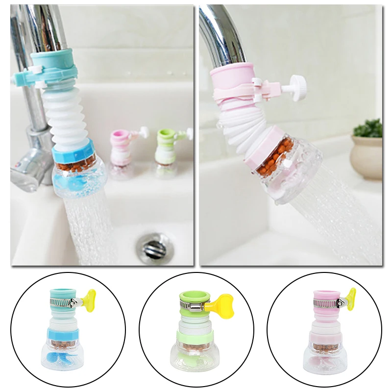 Подвижный кухонный кран с насадкой для душа фильтр водо-поворотный дома кухонные