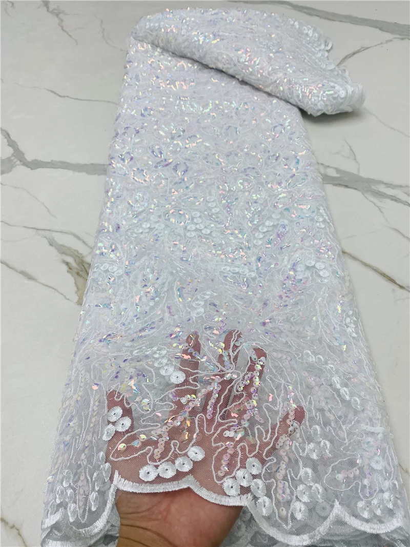 

PGC Африканский гипюр шнур блестки кружевная ткань 2021 высококачественное нигерийское водорастворимое кружево для свадебного платья