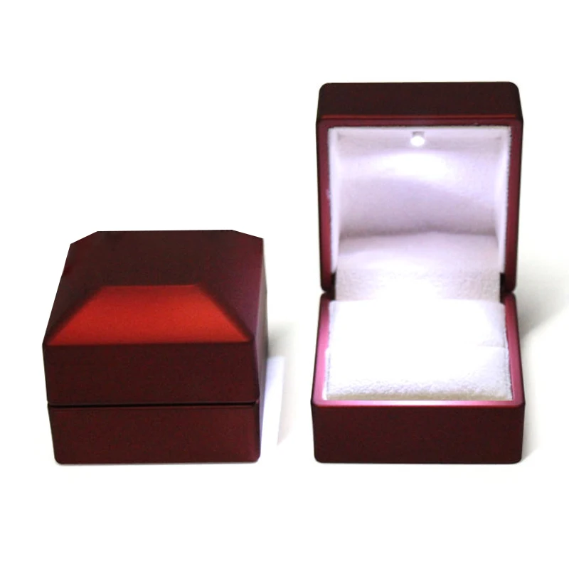 Предложение коробка для ювелирных украшений свадебная красная шкатулка с