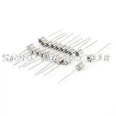 

5mm x 20mm High Voltage Axial Glass Tube Fuses Holder 1A 250V 10 Pcs