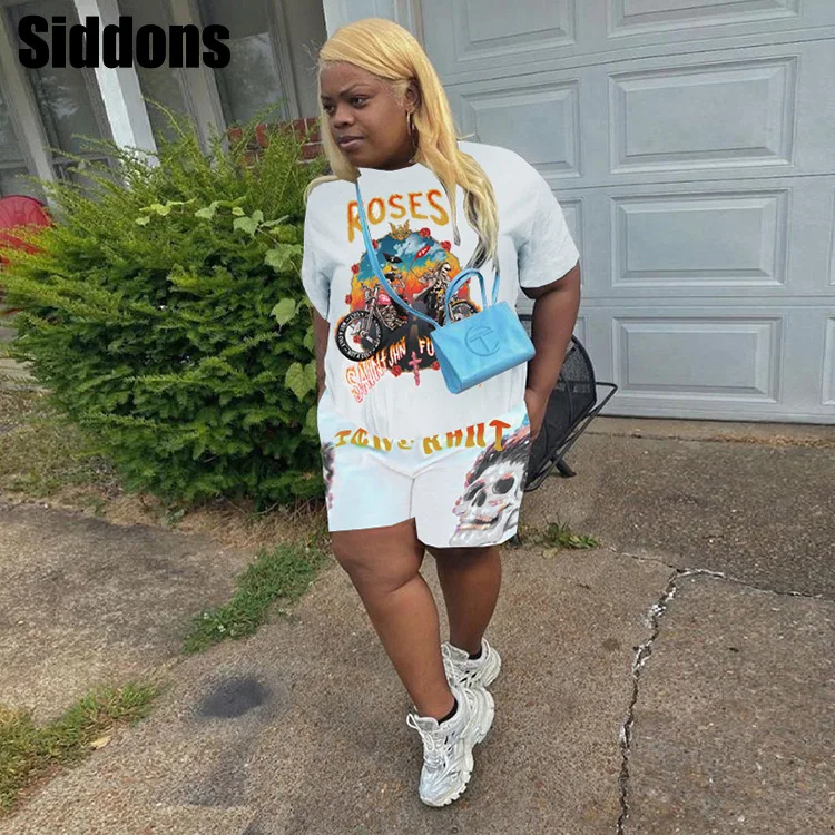 Женский спортивный костюм из 2 предметов футболка с коротким рукавом и