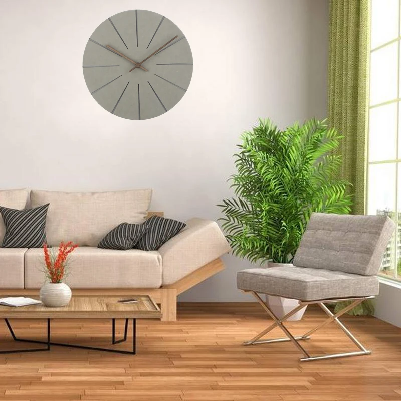 

Wooden Wall Clock Nordic Minimalist Wooden Wall Clocks Living Room Personality Household Watches Silent Wall Clocks Home Decor