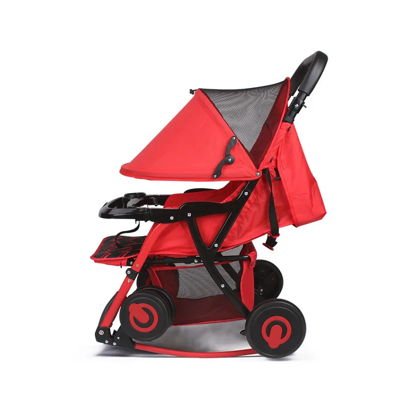 0817 Baby good fun baby cart Portable folding stroller 4-wheel stroller variable cradle children's cart