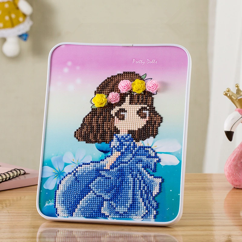 Набор для алмазной живописи детей мультяшная картина сделай сам с прямоугольной