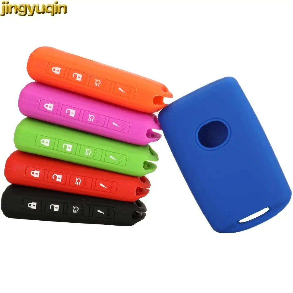 Чехол из силикона для ключа Jingyuqin для автомобилей Mazda 6 MX-5 Miata RF 3 Hatchback CX-30 2019 2020 2021 с защитой для пульта 2/3/4 кнопки.