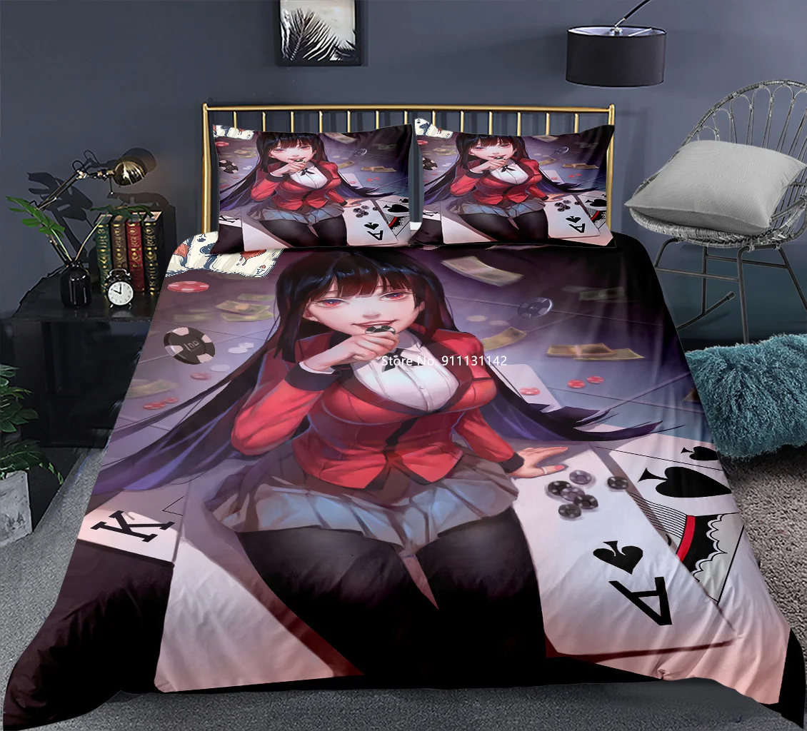 

Classics Japanese Anime Crazy Bide Abuchi Print Bedding Bedroom Home Decoration Down Quilt Cover Pillow Cover 2-3 Pieces