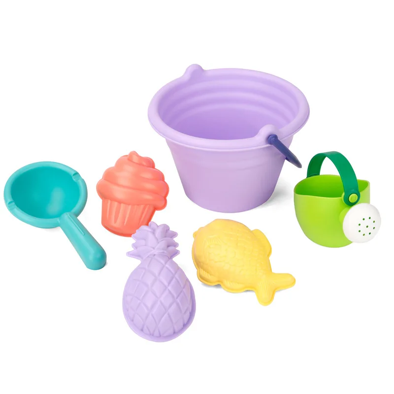 Мягкие силиконовые пляжные песочные игрушки для детей формы песка лопата воды