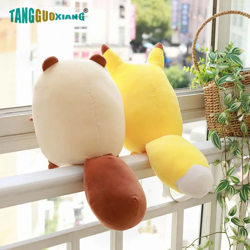 100% хлопок игрушки в виде животных с плюшевой набивкой милые плюшевые игрушка