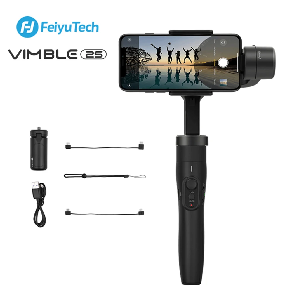 FeiyuTech Vimble 2S 3 Axis раздвижной ручной карданный стабилизатор для смартфона IPhone Huawei
