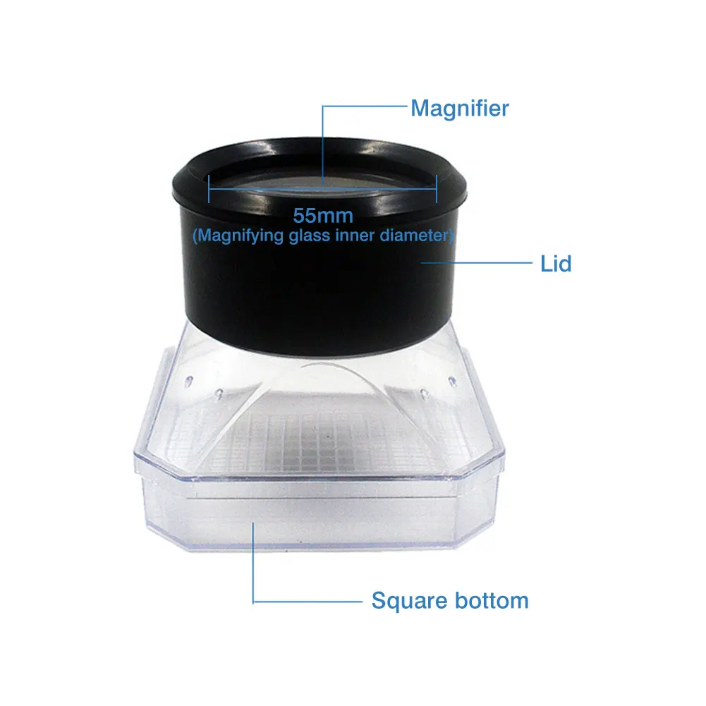 

Insect Observer Magnifier Insect Observation Box Stand Magnifier Loupe For Viewing Insects Plants Observation Exploration Box