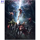 Алмазная 5D картина сделай сам, вышивка крестиком, Мстители, супергерой, алмазная вышивка, узор, полная мозаика, домашний декор, подарок, искусство