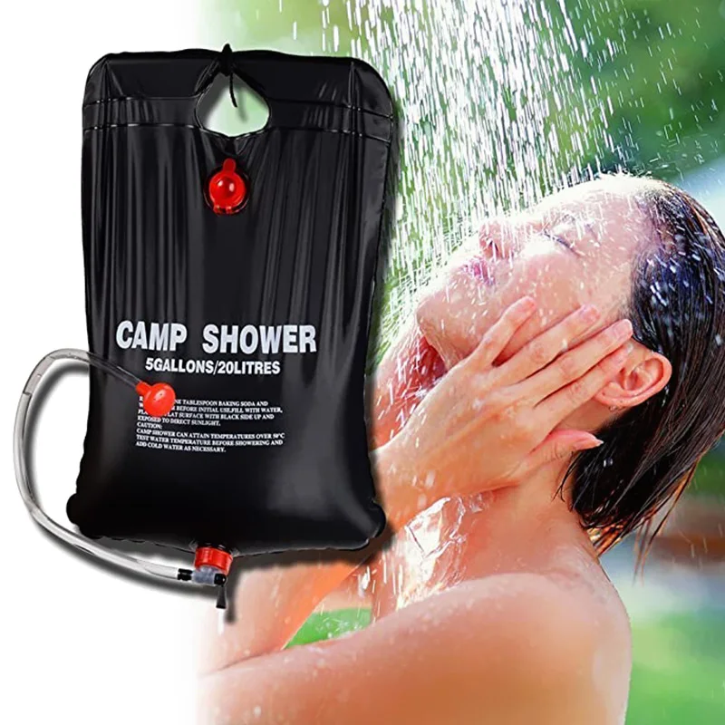 

Складная сумка для душа с солнечной батареей, рюкзак для хранения воды 20 л, для улицы, кемпинга, скалолазания, барбекю, пикника, купания